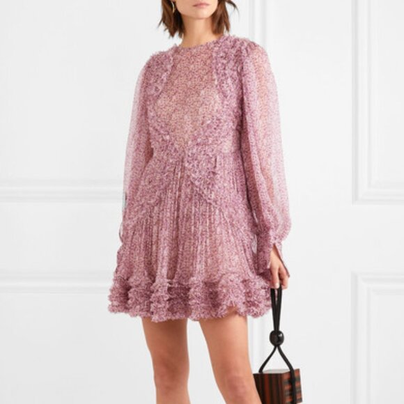 NWOT Stella McCartney silk Floral Long Sleeve Dress
